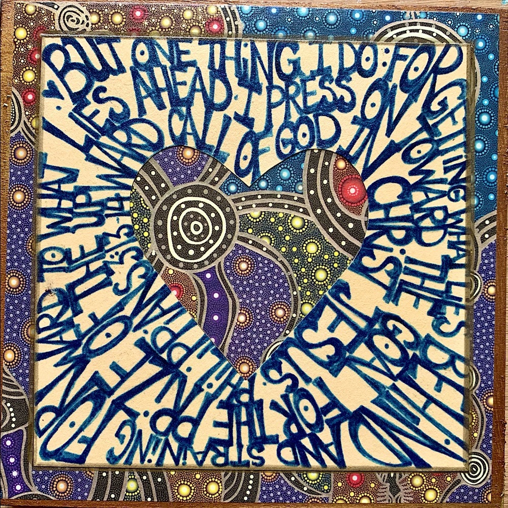 One of a kind handmade scripture art